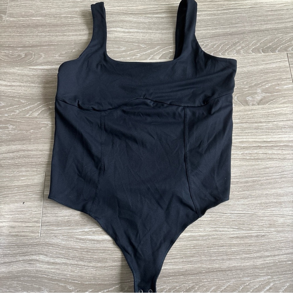 Abercrombie & Fitch Black Soft Collection Sleeveless Ribbed Bodysuit Size XL